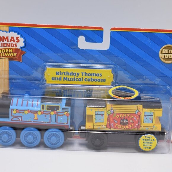 Birthday Thomas and Musical Caboose Party Today Thomas & Friends Wooden Railway - Picture 2 of 14